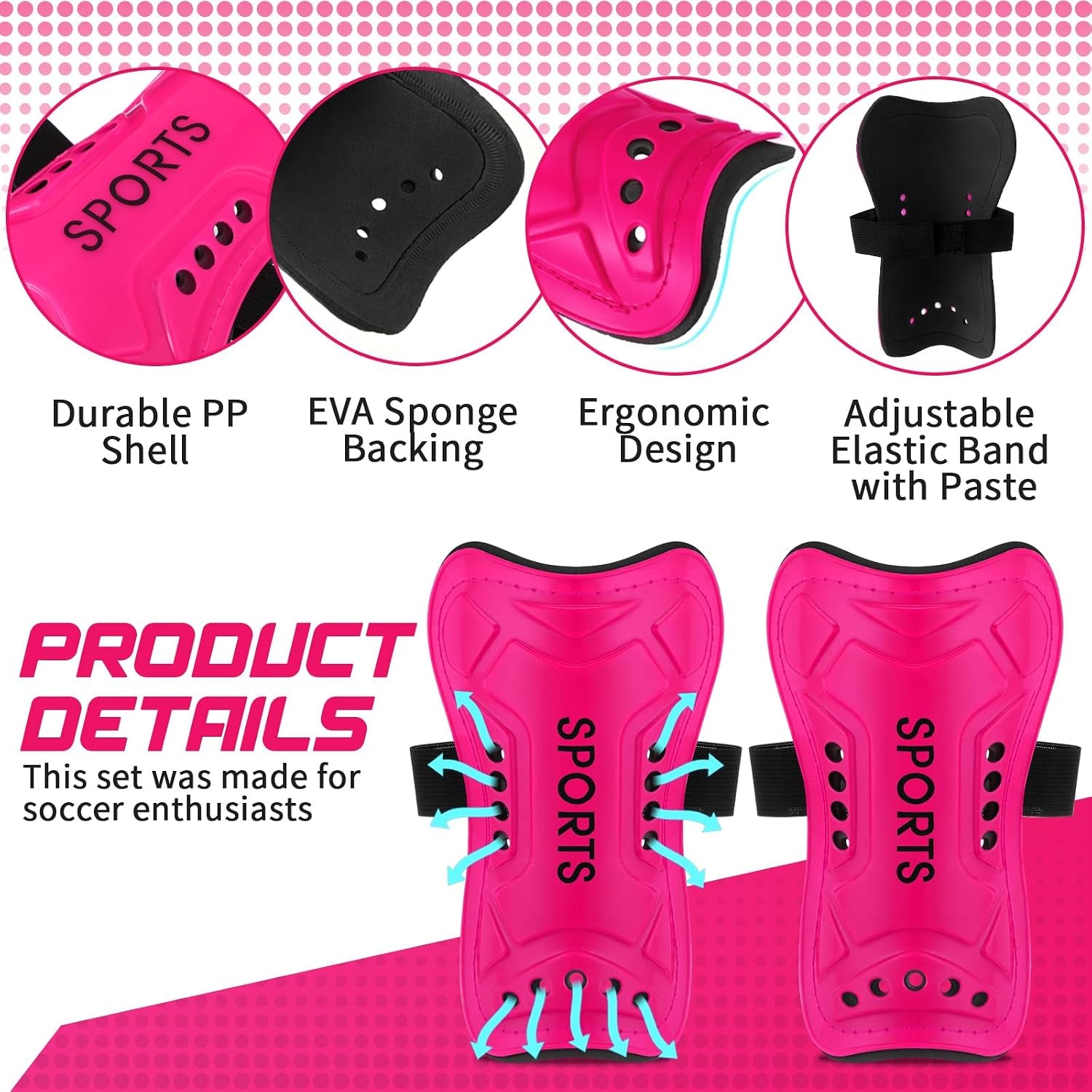 Soccer Shin Guards and Socks for Toddler Kids Youth, Lightweight Soccer Shin Pads Protective Defender Gear for 3-5, 5-10, 10-15 Years Old Children Teen Boys Girls Sports Game