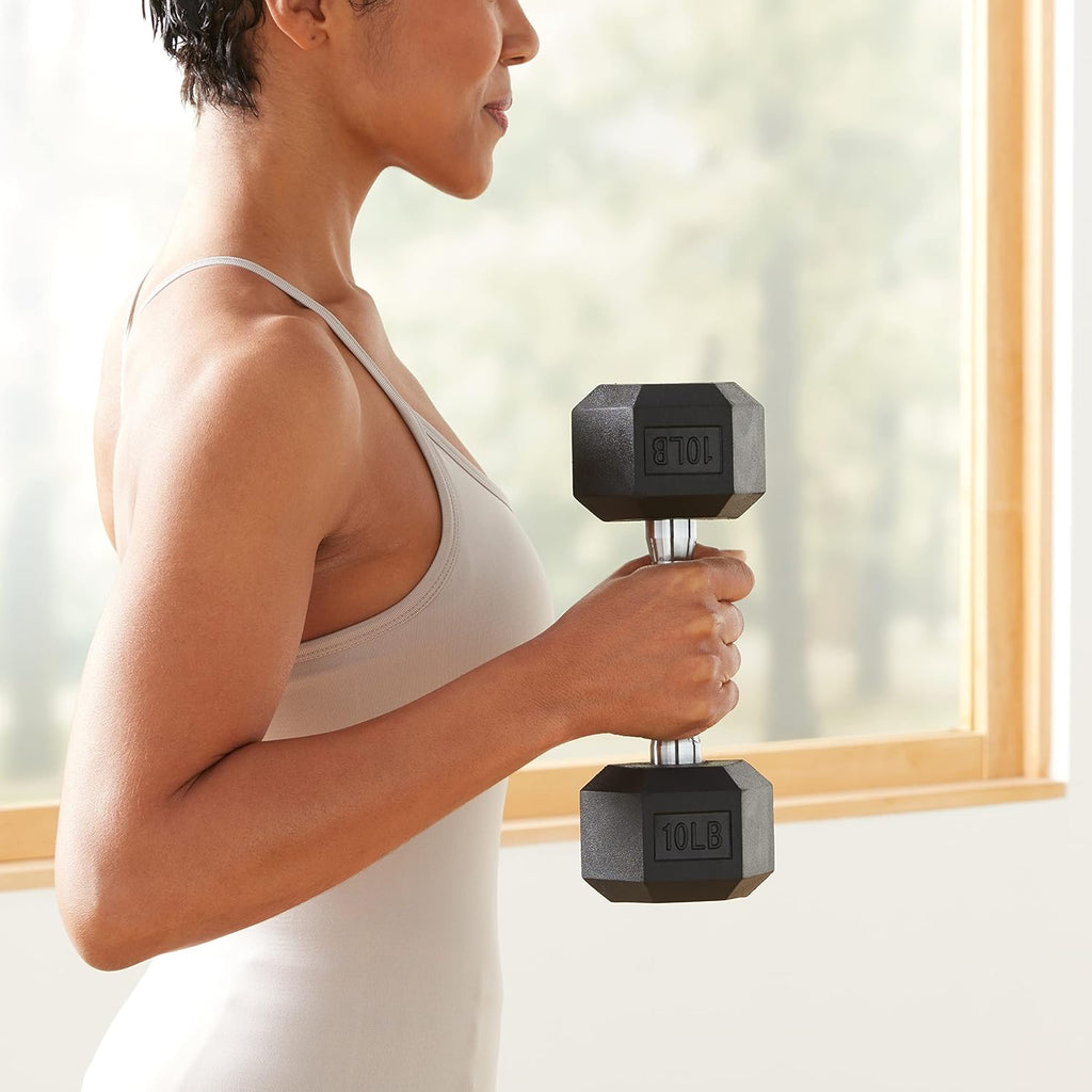 Rubber Hex Dumbbell Hand Weight