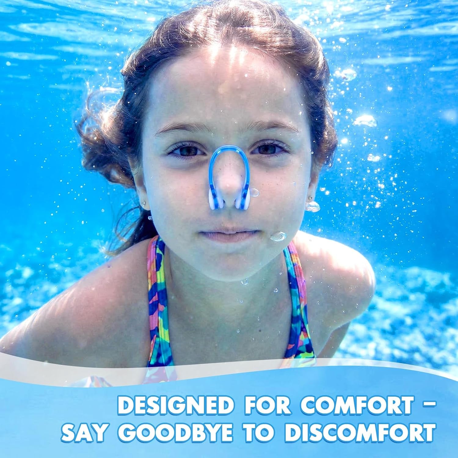 15Pcs Swimming Nose Clips, Nose Plugs for Swimming with Waterproof Silica Gel for Kids and Adults