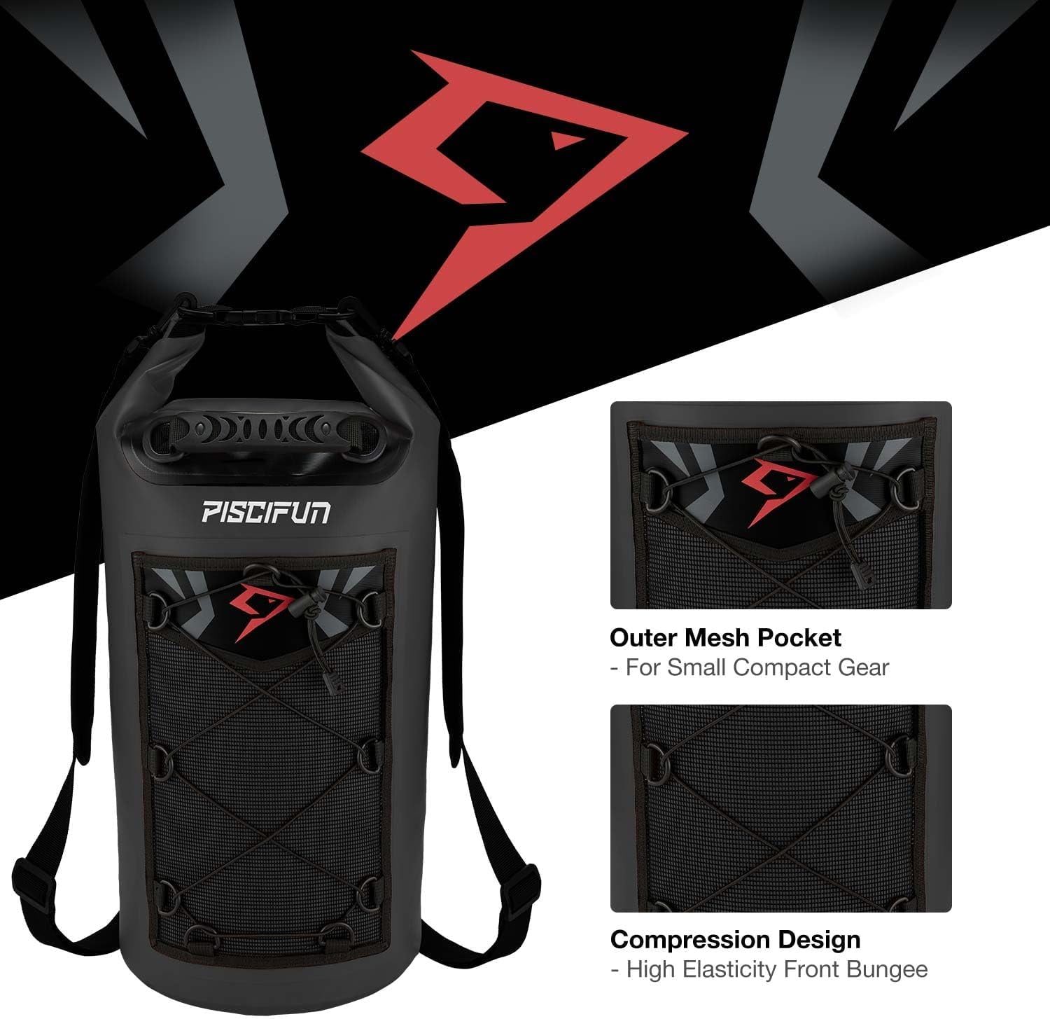 Dry Bag, Waterproof Floating Backpack 10L/20L/30L/40L | Waterproof Phone Case, Adjustable Shoulder Straps, Roll-Top Closure Keeps Gear Dry, Ideal for Boating, Kayaking, Fishing