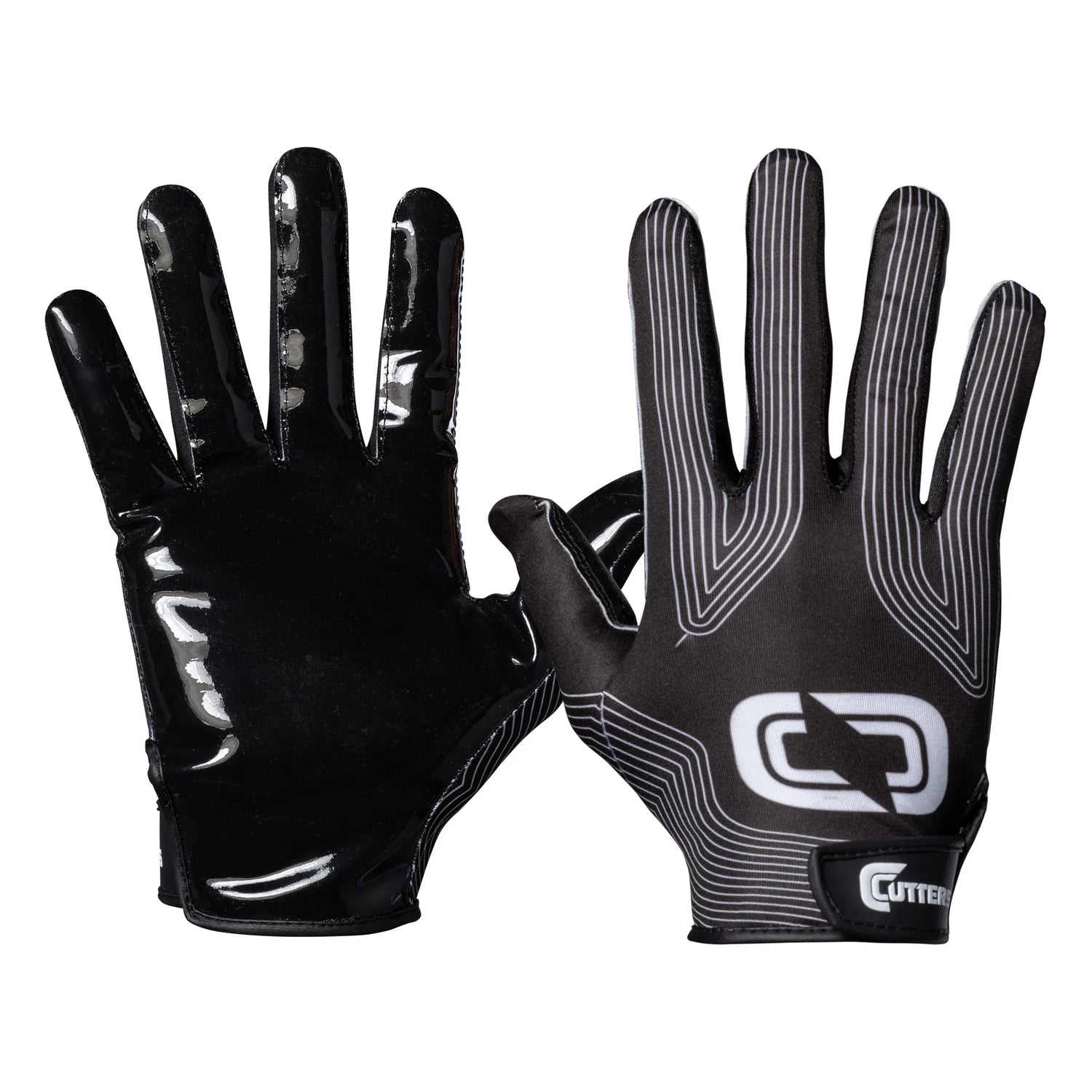 , Epic Football Receiver Gloves, Youth, L/XL, Black