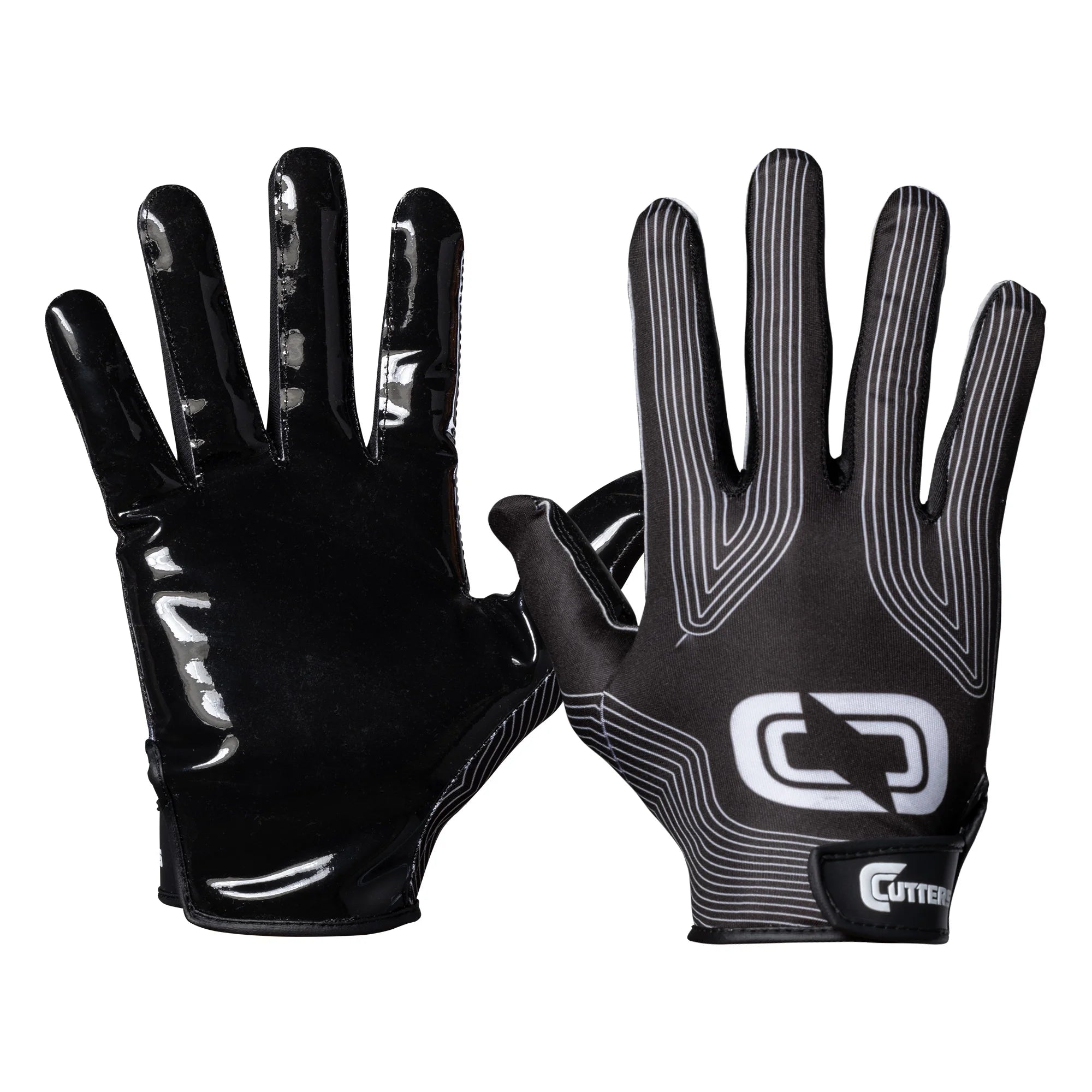 , Epic Football Receiver Gloves, Youth, L/XL, Black