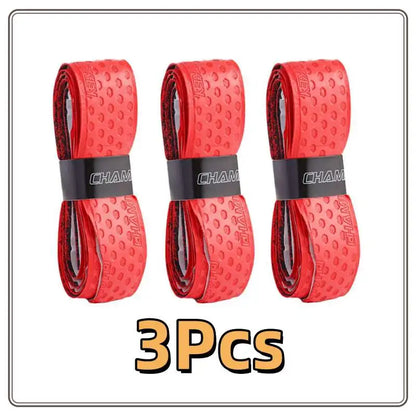 3Pcsx1M Bat Grip Tape for Baseball Absorbs Sweat Tennis Grip Racket Handle Grip PU Anti-Skid Overgrip Tape for Pickleball