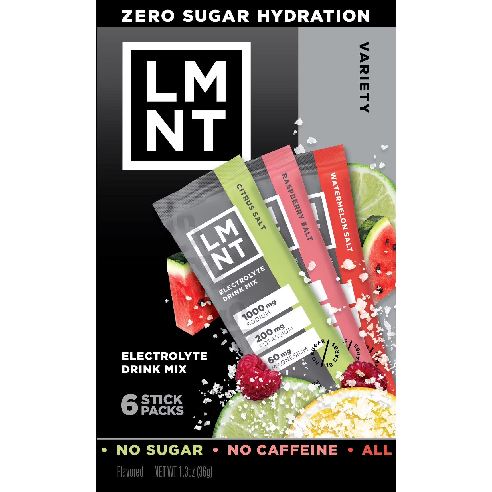 Zero Sugar Electrolyte Drink Mix - Variety Pack - 6Ct