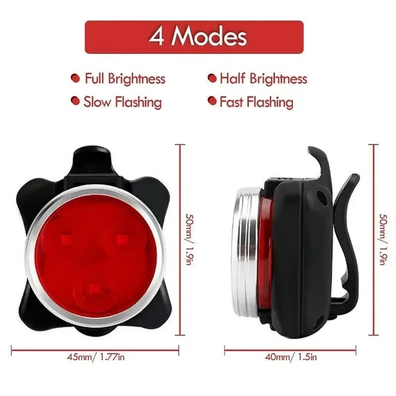 Bicycle Light USB Rechargeable Bike Lamp Led Headlight/Taillights for Bicycle Cycling Bicycle Lighting Bike Accessories