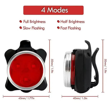 Bicycle Light USB Rechargeable Bike Lamp Led Headlight/Taillights for Bicycle Cycling Bicycle Lighting Bike Accessories