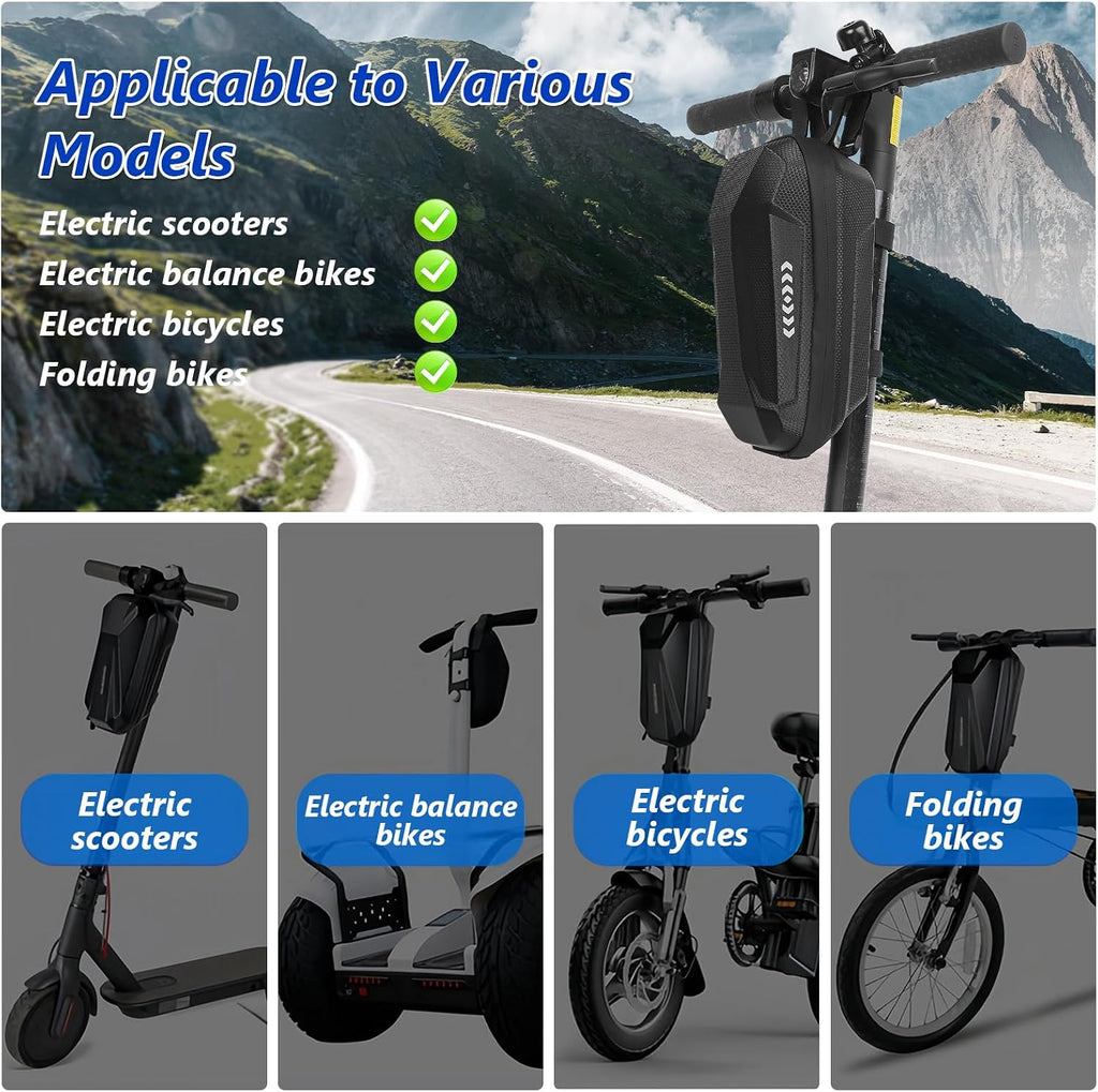 Electric Scooter Storage Bag, Hard Shell Front Bags, EVA Waterproof Scooter Front Carrying Bag, Handlebar Bag for Mijia M365 Pro Segway Ninebot E ES1/2/3/4
