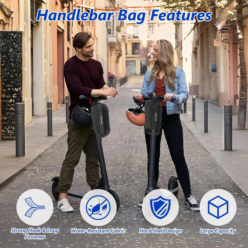 Electric Scooter Storage Bag, Hard Shell Front Bags, EVA Waterproof Scooter Front Carrying Bag, Handlebar Bag for Mijia M365 Pro Segway Ninebot E ES1/2/3/4