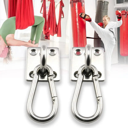 Stainless Steel Suspension Bracket Hammock Mount Ceiling Hook Anchor Hanger for Gym Training Aerial Yoga Sex Swing Hanging Kit