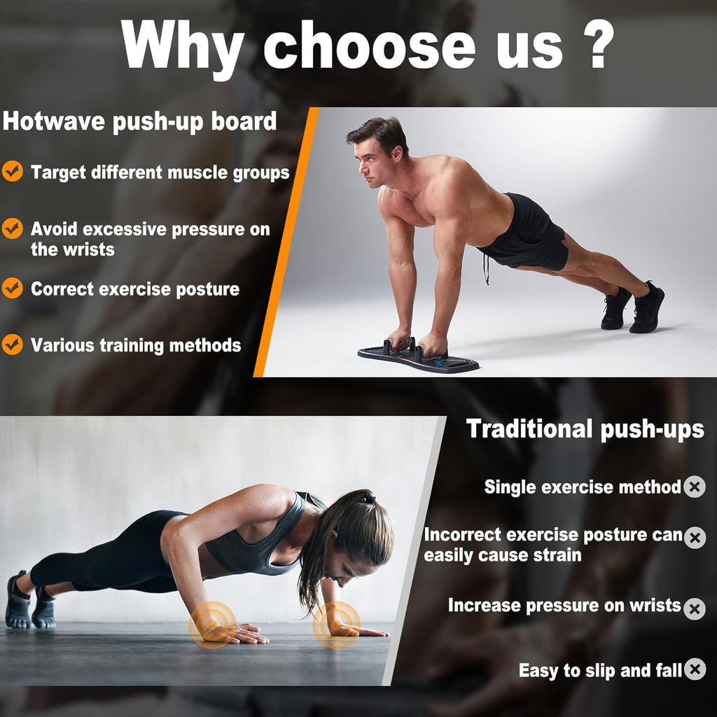 Push up Board, Portable Pushup Board for Men, Foldable Push up Bar | Multifunctional Pushup Handles for Floor, Strength Training Equipment for Home Gym, Suitable for Beginners and Teenagers