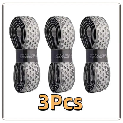 3Pcsx1M Bat Grip Tape for Baseball Absorbs Sweat Tennis Grip Racket Handle Grip PU Anti-Skid Overgrip Tape for Pickleball