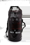 Aura Semi-Transparent Dry Bag and Backpack - Waterproof Dry Bag for Kayaking, Swimming, Beach, Rafting - Dry Storage Bag - Black - 10L