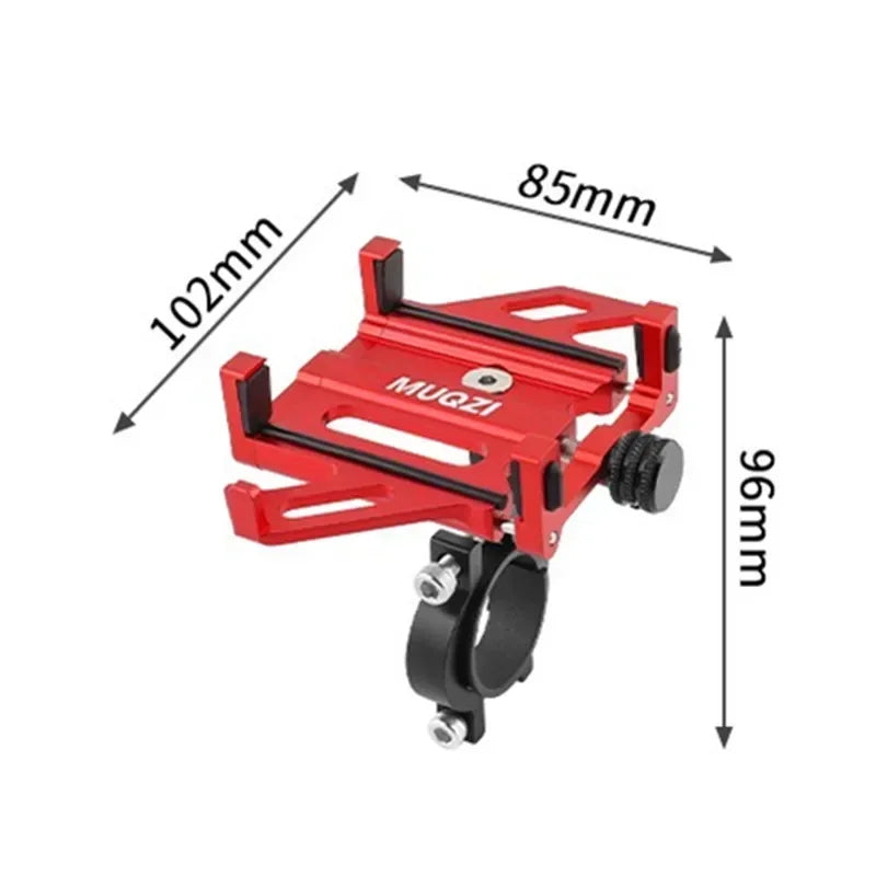 Bike Phone Mount Universal Motorcycle Handlebar Mount Cell Phone Holder 360° Rotation for 4.5-7 Inch Smartphone