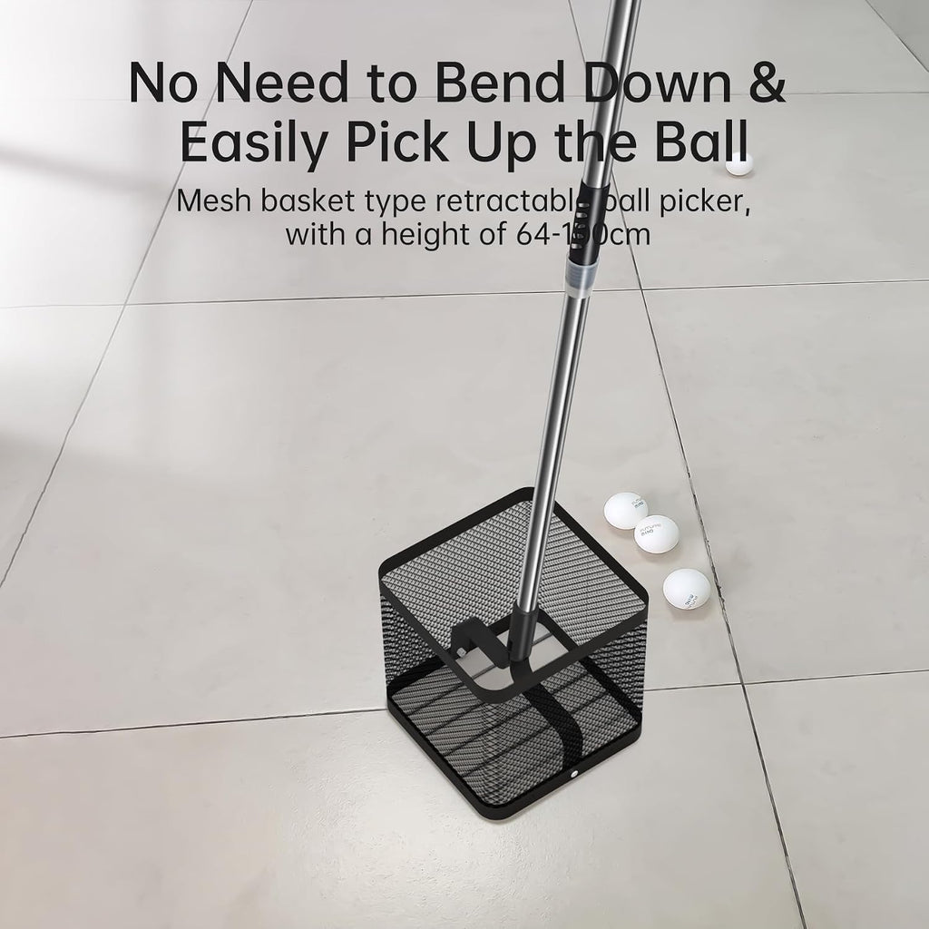 Table Tennis Ball Picker Retractable Ping Pong Ball Collector-Can Store 150+ Balls