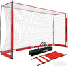 Portable Soccer Goal, Soccer Nets for Backyard with Agility Ladder | 12X6Ft/14X7Ft, Quick Setup & Disassemble, Stability & Durability, Team & Goalie Training, Carry Bag, Ground Nails