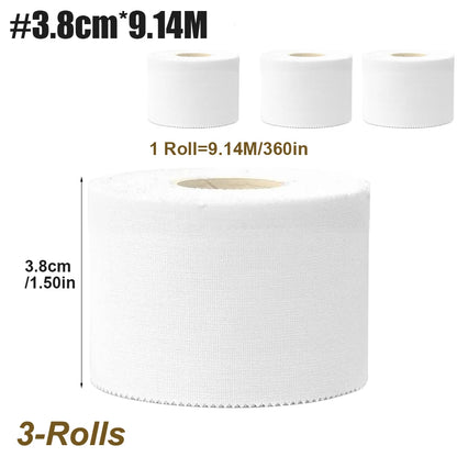 3-Rolls Foam Sport Underwrap Athletic Foam Tape Sports Pre Wrap Athletic Tape for Ankles Wrists Hands and Knees