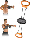 Flywheel Twister Arm Trainer, Chest Exerciser for Home Upper Body Workouts | Smooth Pull-And-Recoil Resistance, Dual Loop Handles, Compact Portability, and Controlled Bilateral Training for Daily Use