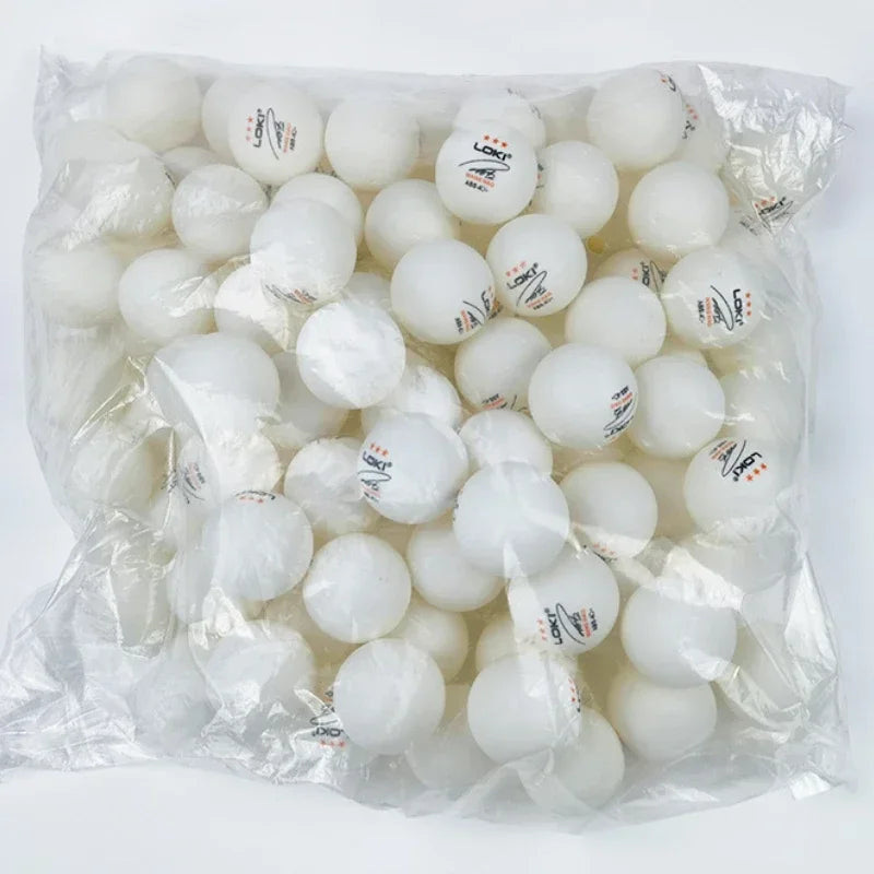 50/100PCS  Table Tennis Balls 3 Star 40+ New ABS Plastic Material Ping Pong Balls with Seam Club Training Ping Pong Balls