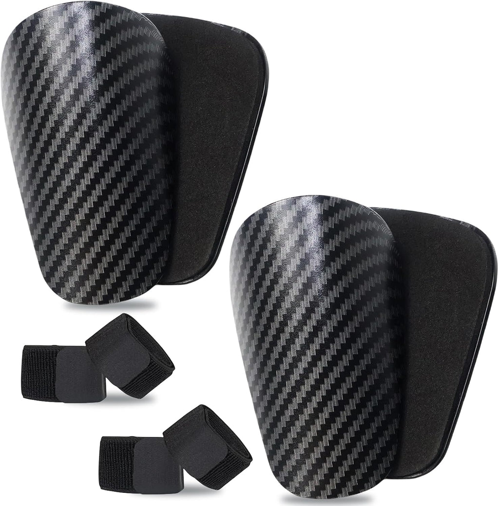 Mini Shin Guards Soccer Kids,Small Protective Gear with Fixed Straps | 2 Pairs Small Tiny Shin Pads Match Equipment Protective Tiny Shin Guards Soccer for All Ages