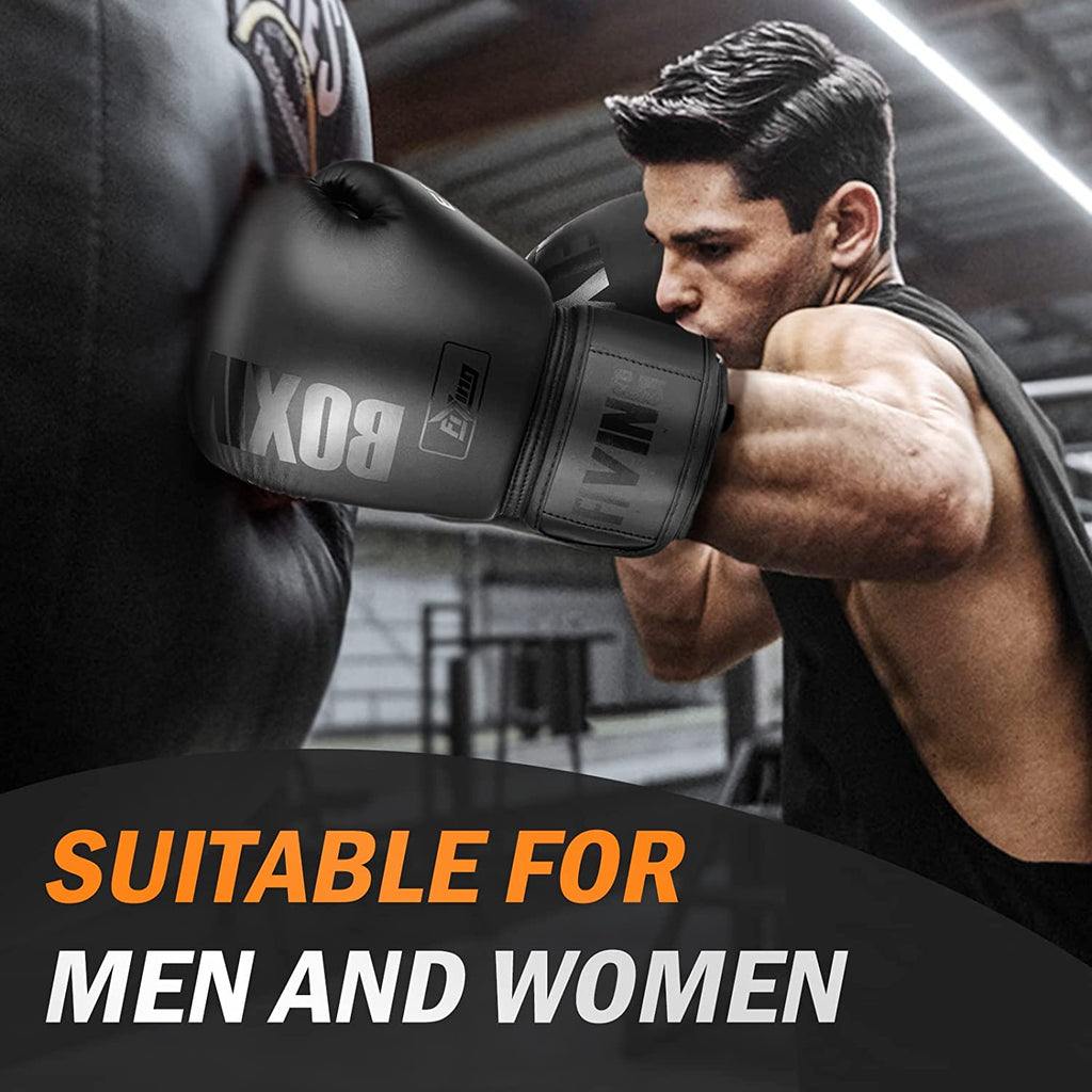 Boxing Gloves for Men Women Adults | Multi Layered Padding,Breathable Palm,For Training,Sparring,Muay Thai,Fighting,Kickboxing, Mixed Martial Arts,Mma,Heavy Bag