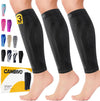 Calf Compression Sleeve 3 Pairs Footless Compression Socks Running | Leg Sleeves for Men & Women, 15-20Mmhg, Shin Splints Relief & Recovery, Fitness, Cycling, Varicose Veins, Travel, Nurse