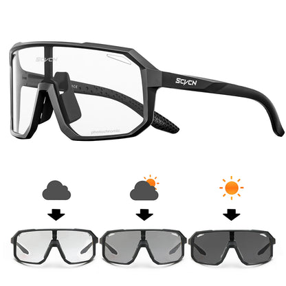 Photochromic Cycling Glasses UV400 Cycling Sunglasses Outdoor Bicycle Sunglasses Bike Goggles Sports MTB Ride Eyewear