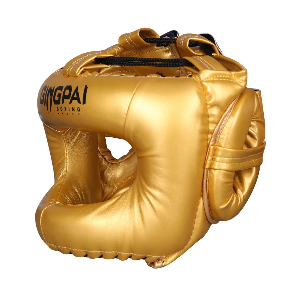 Boxing Head Protection Adult Fitness Equipment Aproved Closed Full Sports Headgear Men Women Sanda Helmets Kids Head Protector