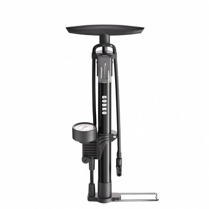 Bike Floor Pump with Gauge,Floor Bicycle Pump with Both Presta and Schrader Bicycle Pumps Valves High Pressure 160Psi Multi-Purpose Portable Air Pump for Road Bike MTB Sports Balls