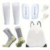 5-Piece Set of Outdoor Sports Football Socks + Shin Guards + Shin Socks + Bandages + Storage Bag