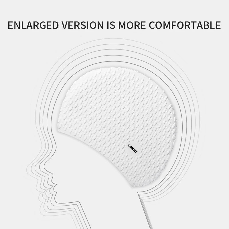 Water Sports Big Men Swimming Cap for Pool Swim Caps Long Hair Women Swimming Hat for Men Quality Fashion Print Brand