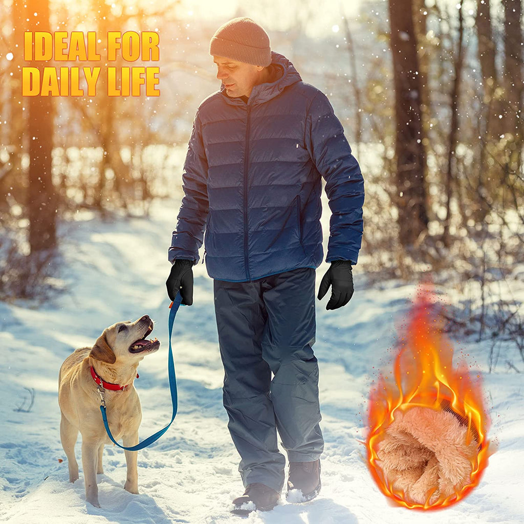 Winter Waterproof Ski Gloves Men Women, Snow Warm Cycling Cold Weather, Driving Biking Running