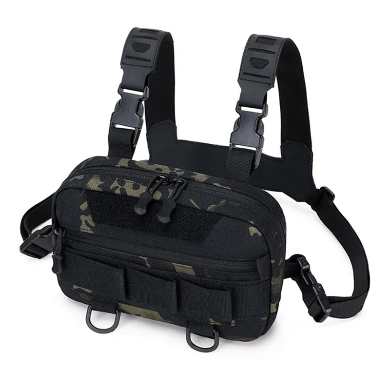 Tactical Chest Bag for Men Waterproof Climbing Camping Camouflaged Backpacks Outdoor Travel Backpack Fanny Pack Cycling Sack