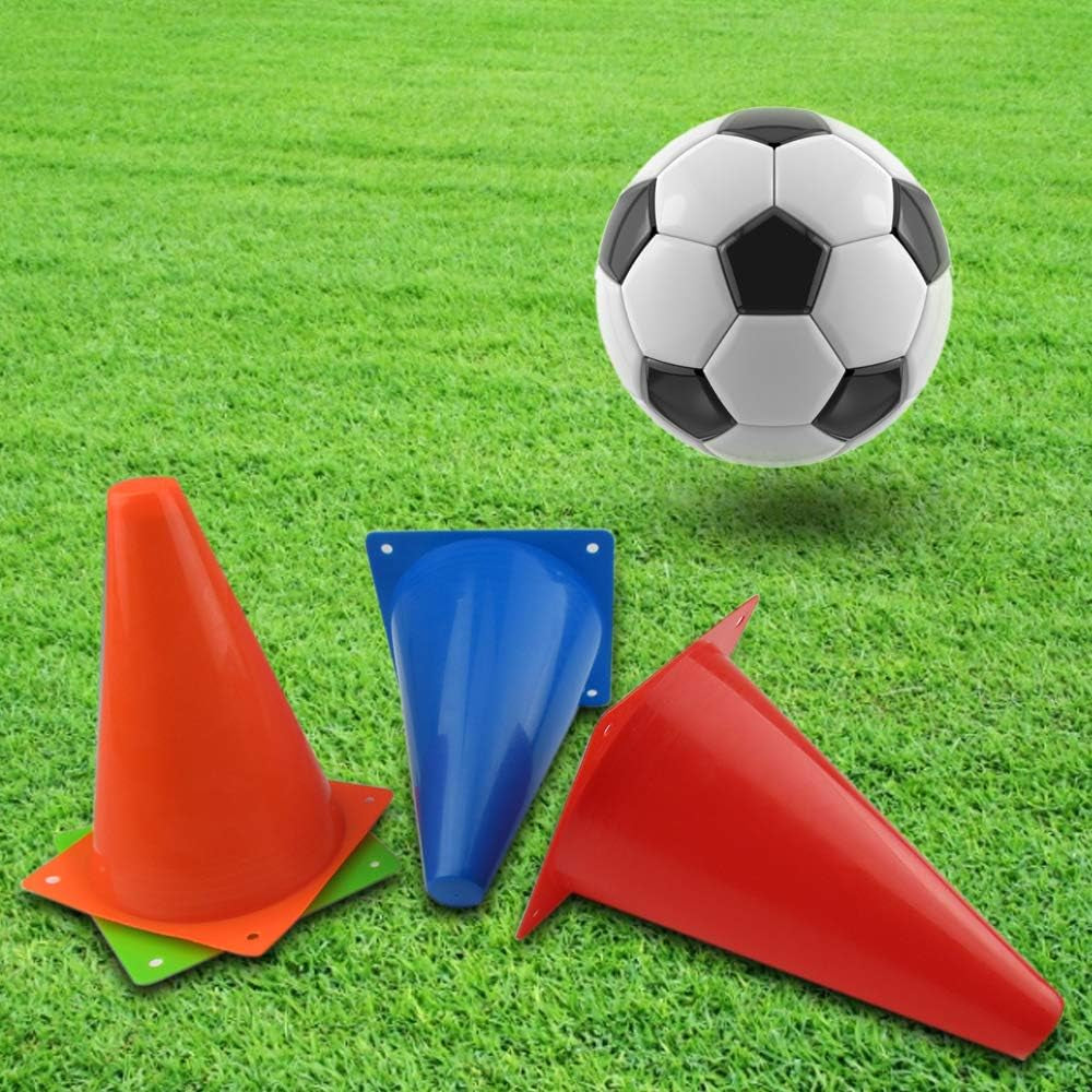 7 Inch Plastic Traffic Cones Sport Training Agility Marker Cone | for Soccer, Skating, Football, Basketball, Indoor and Outdoor Games