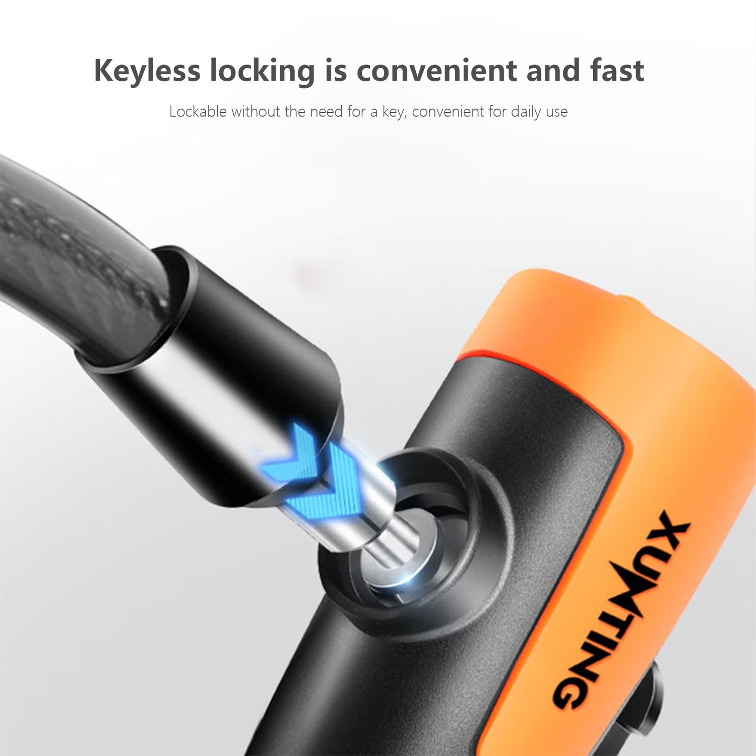 Bike Chain Lock,Heavy Duty Anti-Theft Bicycle Chain Lock,3.28 Ft Security Bike Locks with 2 Keys,Waterproof Lock Chain for Bike,Bicycle,Scooter,Motorcycle,Door,Gate,Fence