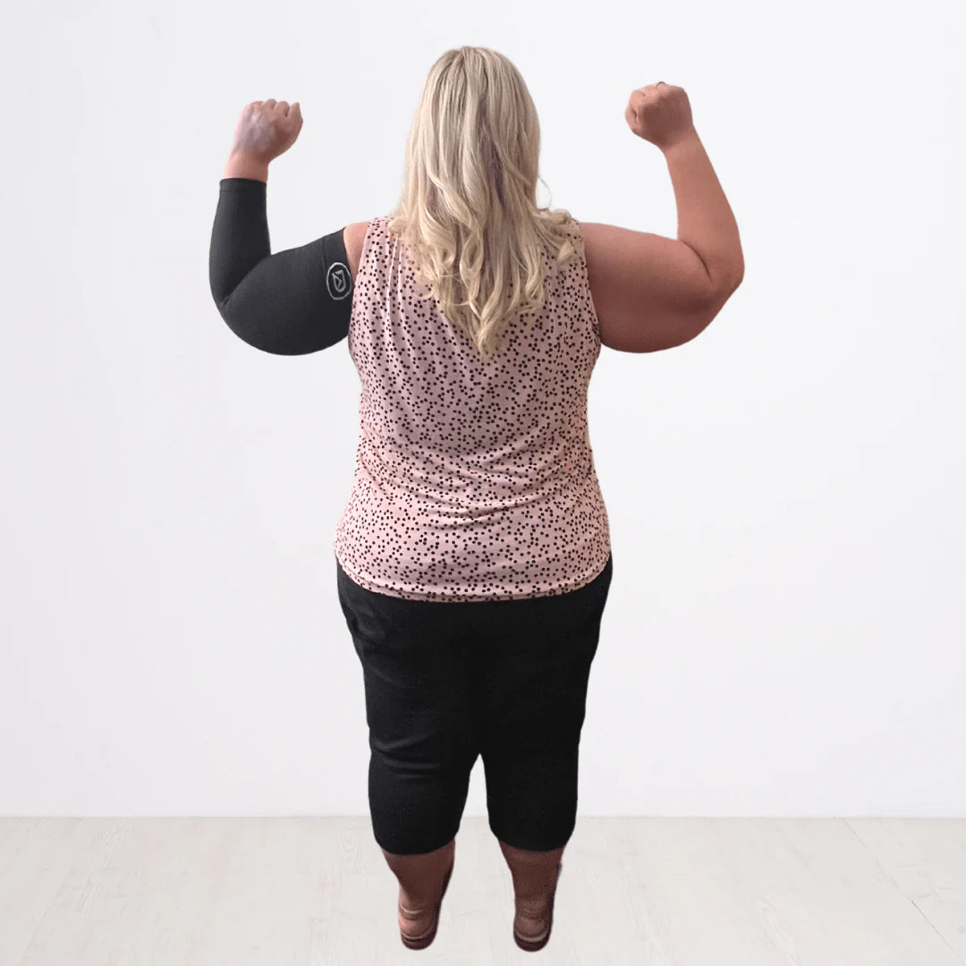 Plus Size Arm Compression Sleeves 20–30 Mmhg