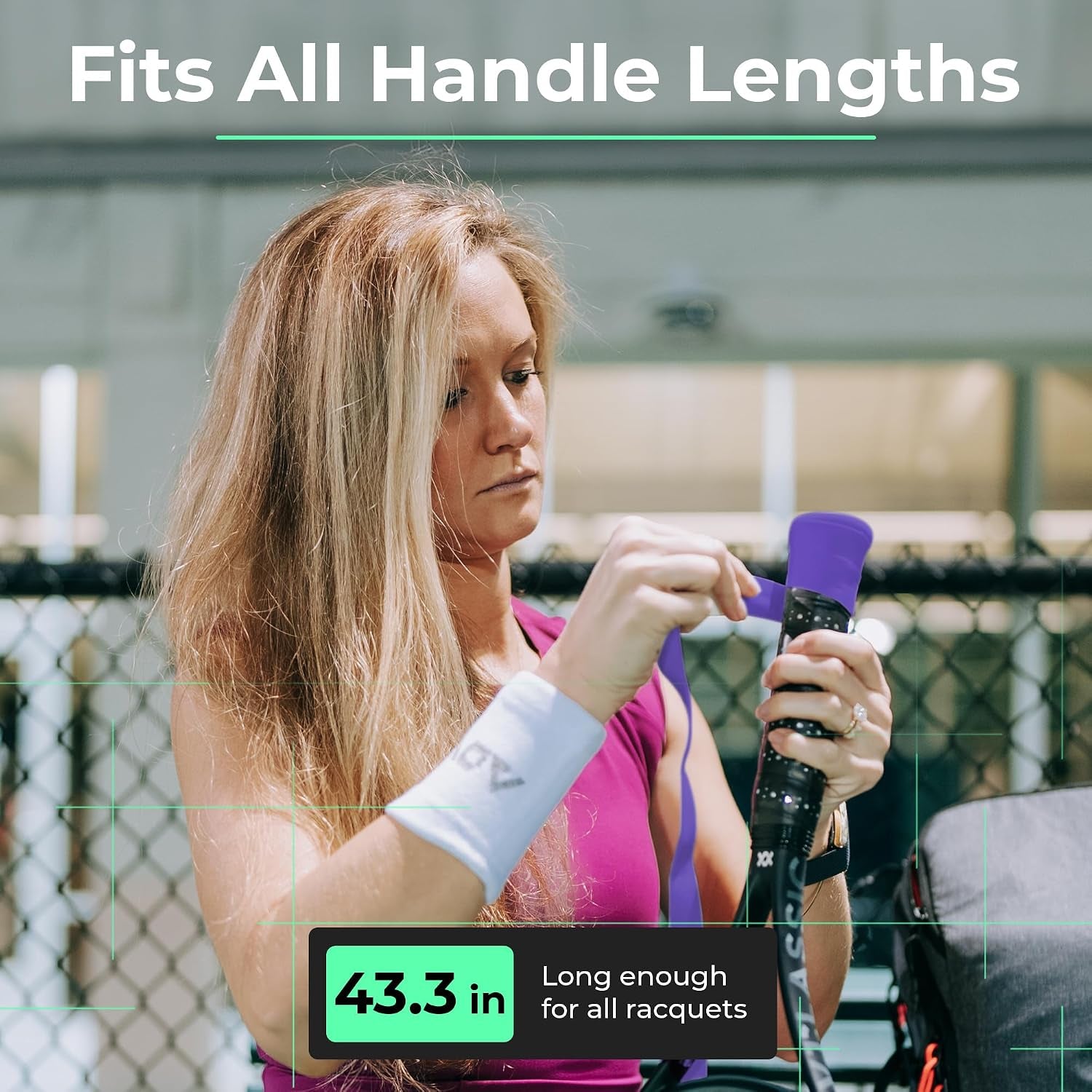 ADV Felttac Tennis Racket Grip Tape - Absorbent Dry Non-Slip Overgrip | Dry Felt Finish for Sweaty Hands, Absorbs Instead of Wicking, Replaces Worn Racquet Handle Grip, Installs in a Minute