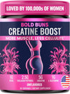 Creatine for Women – Supplement with Collagen & BCAA – Supports Muscle Development, Post-Workout Recovery, Skin Elasticity, Healthy Hair & Nail (30 Servings, Unflavored)