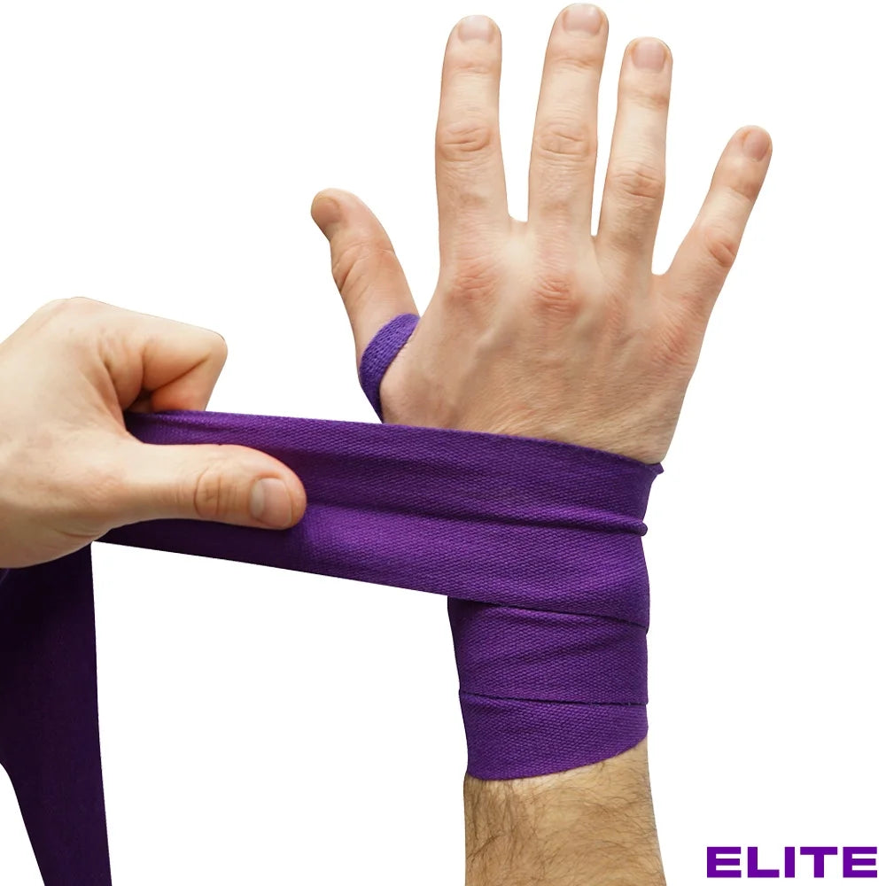 ELITE 180" Premium Adult Hand Wraps for MMA &amp; Boxing - 2 Pair Pack W/ Mesh Bag