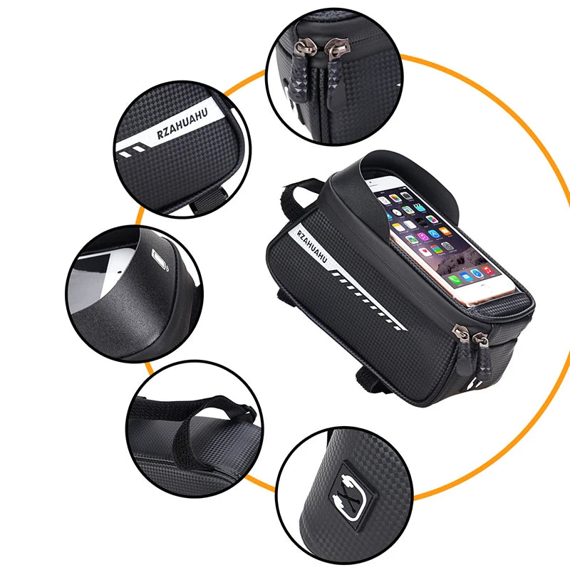 Rainproof Mountain Bicycle Bag Bike Accessories Touch Screen Cycling Handlebar Bag MTB Road Phone Storage Bags Cycling Equipment