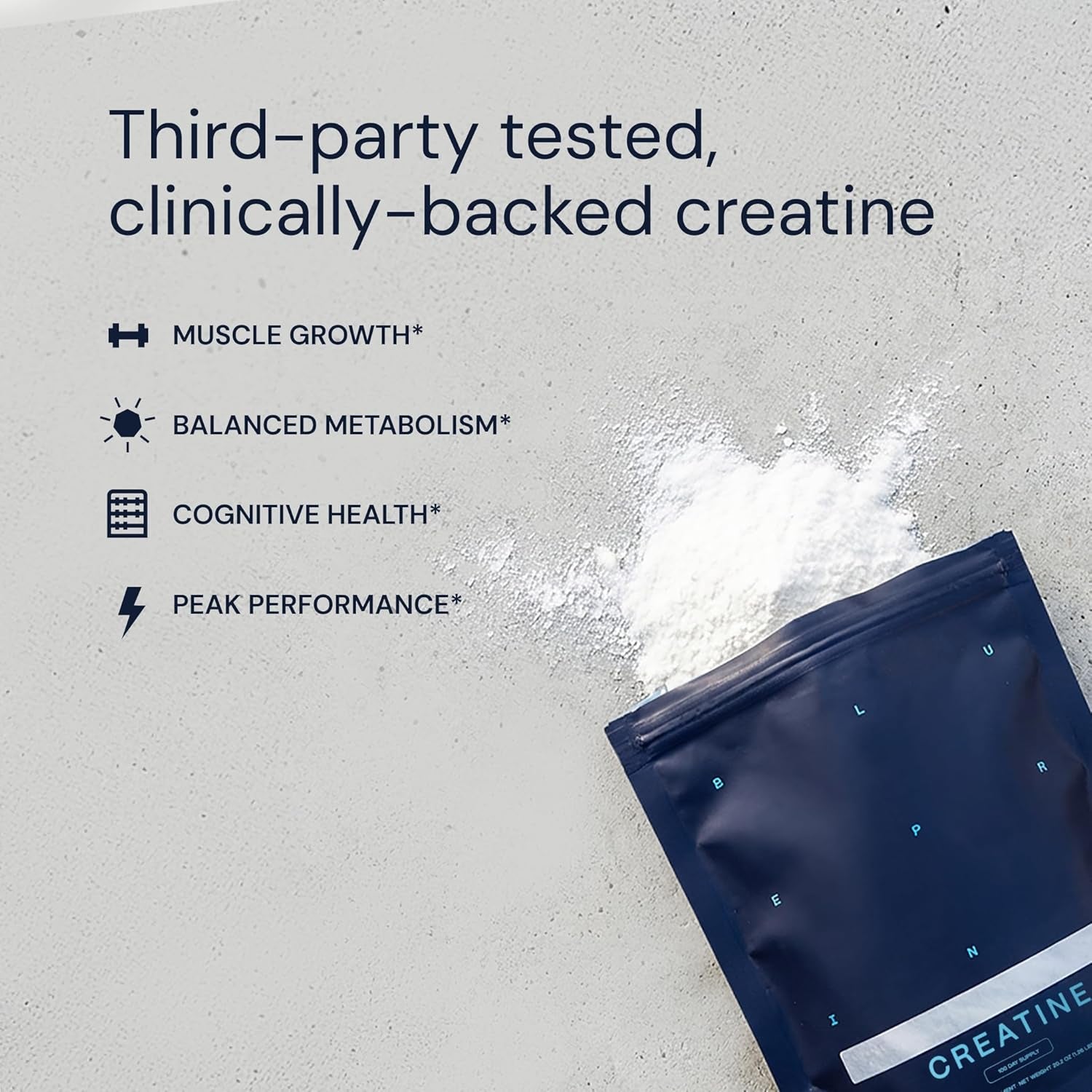 Creatine Monohydrate Powder – Amino Acid Powder - Supplement Supports Muscle Growth, Recovery, Strength & Focus – Unflavored Creatine for Women & Men – 5G Dose – 100 Servings