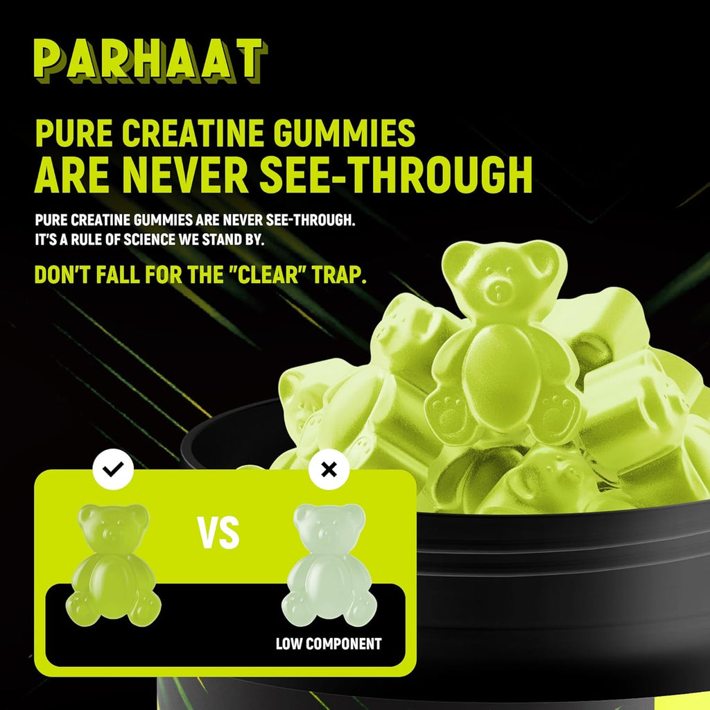 NSF Certified Creatine Gummy - Creatine Monohydrate Gummies 5G for Men & Women - Boost Focus,Strength, and Endurance, Vegan, Gluten-Free, Non-Gmo, 2.5 Gram Creatine per Gummy (Kumquat 90 Ct)