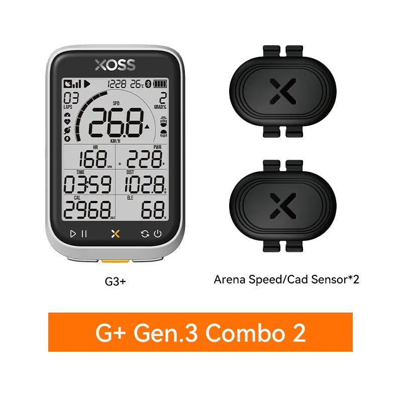G3/G3+ GPS Bike Computer G/G+ Gen.3 Power Meter Cadence Speed Bicycle Odometer G3 plus Waterproof Lights Connection Cycling