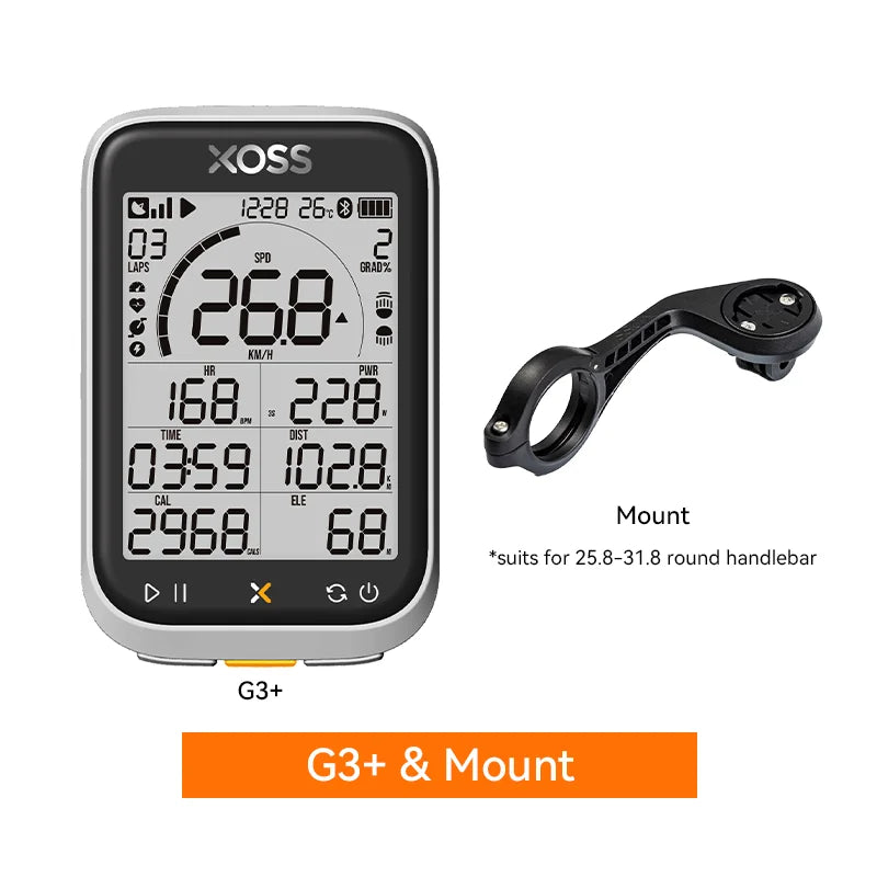 G3/G3+ GPS Bike Computer G/G+ Gen.3 Power Meter Cadence Speed Bicycle Odometer G3 plus Waterproof Lights Connection Cycling