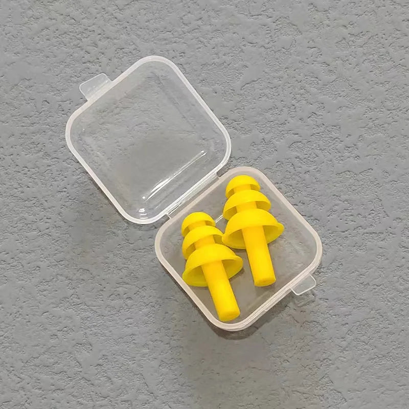 1Pairs Soft Silicone Earplugs Waterproof Swimming Ear Plugs Reusable Noise