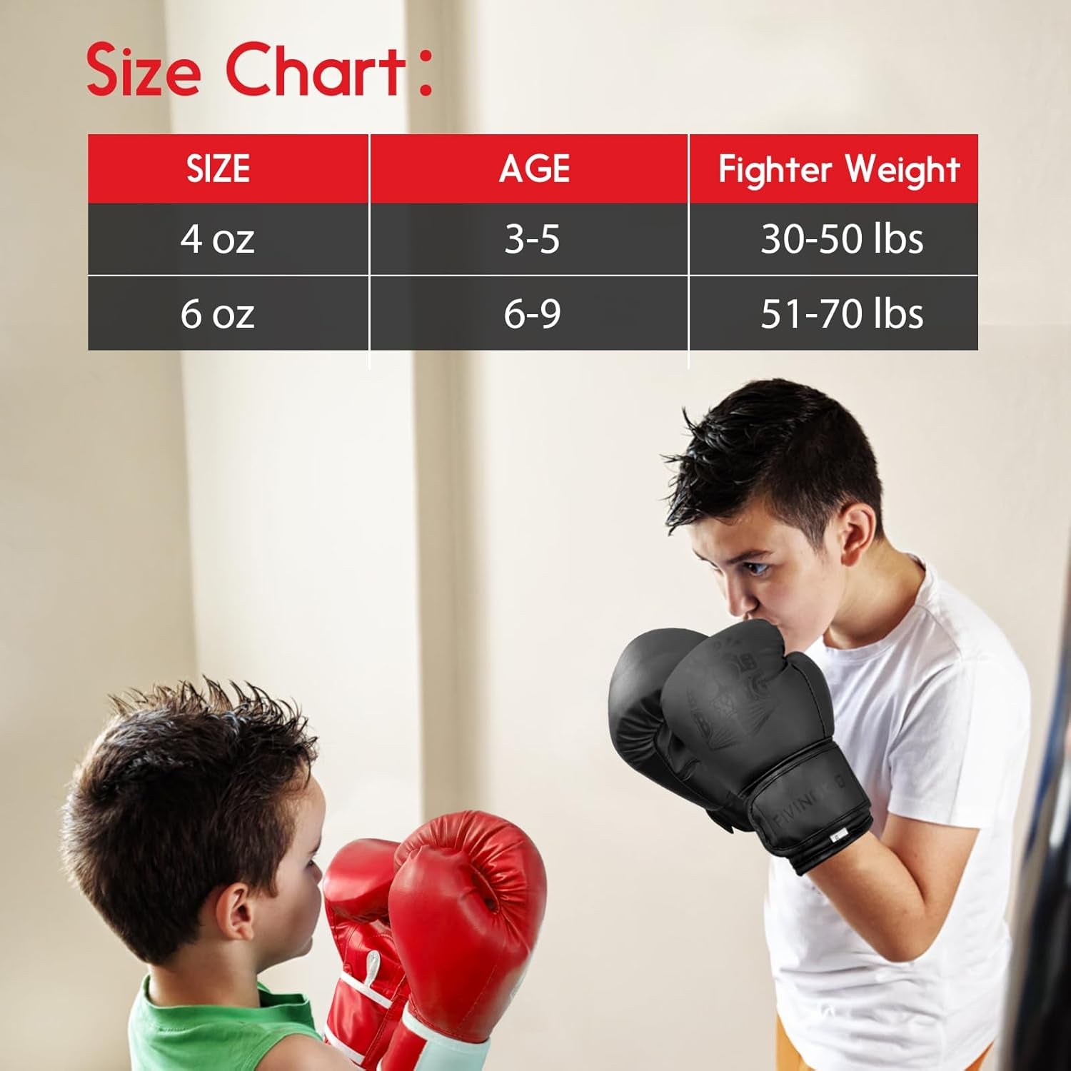 Kids Boxing Gloves for Sparring,Punching Bag,Mma Training,Ages 3-15 | Youth Boxing Gloves for Training, Kids Sparring Boxing Gloves for Punching Bag, Kickboxing, Muay Thai, MMA
