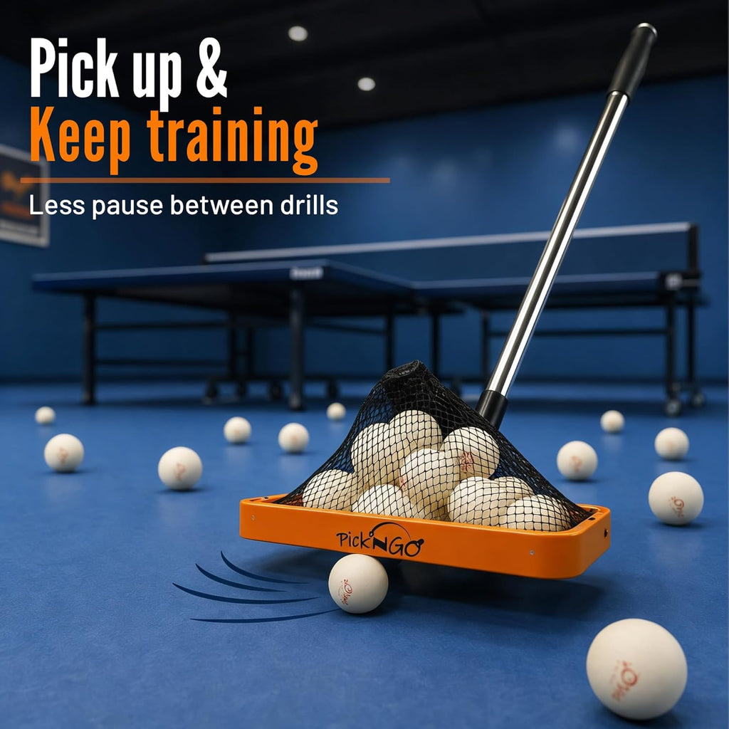 Table Tennis Ball Picker - Rapid and Efficient Ping Pong Retrieval Tool - Safe and Easy to Use Table Tennis Accessory for Players and Coaches