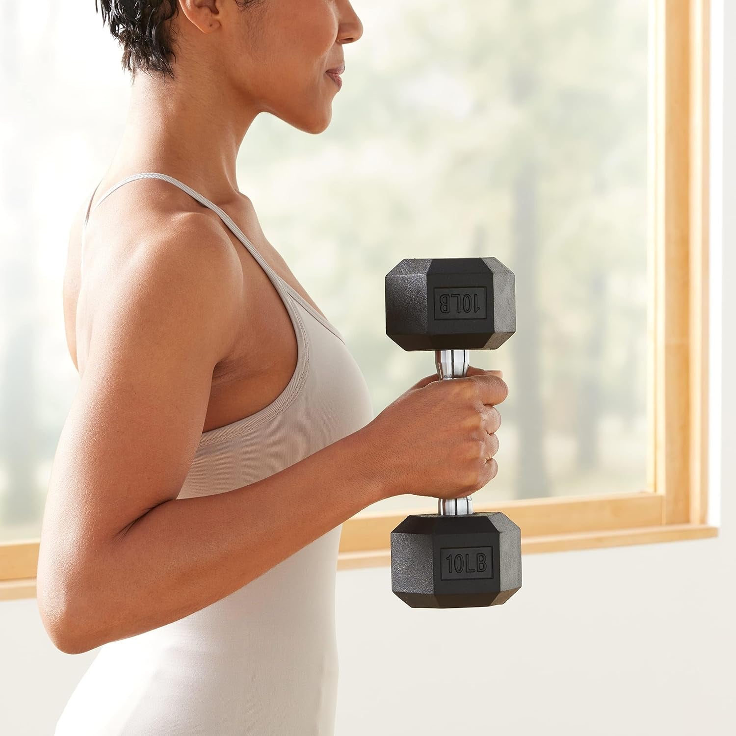 Rubber Hex Dumbbell Hand Weight