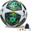 Professional Soccer Ball Size 5,4 | Thermal Bonded Waterproof PU Match-Quality Training Ball with Pump