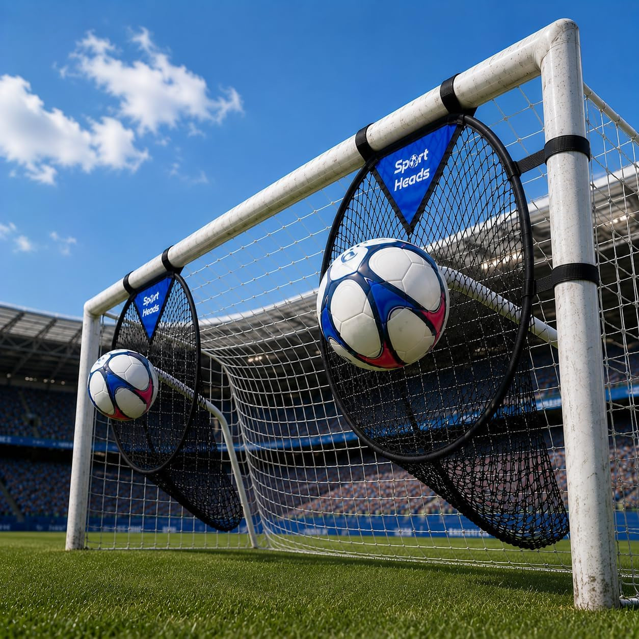Soccer Goal Target Training Equipment - Top Bins Soccer Target Goal (2Pc)