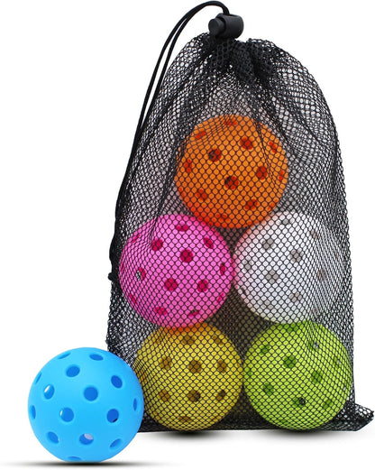 Pickleball Balls, 40 Holes Outdoor Pickleballs, High Elasticity &amp; Durable Pickle